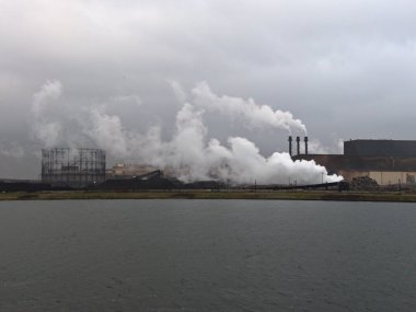 Ocak 2023, Dunkerque - Kırık Baraj Kış Yürüyüşü - Endüstriyel bir bölgede