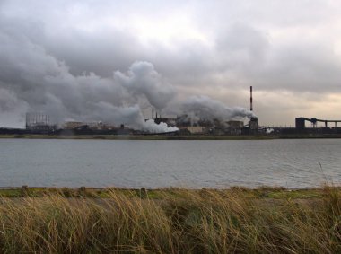 Ocak 2023, Dunkerque - Kırık Baraj Kış Yürüyüşü - Endüstriyel bir bölgede