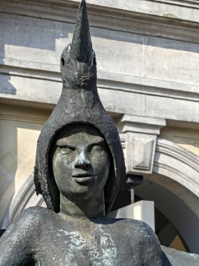 Bruges, Nisan 2023: Kuzey Venedik 'teki Bruges binalarının muhteşem cepheleri