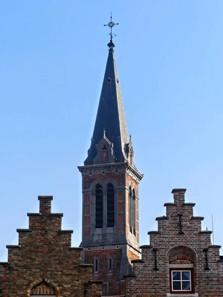Bruges Abril 2023 Fachadas Magníficas Dos Edifícios Bruges Veneza Norte — Fotografia de Stock