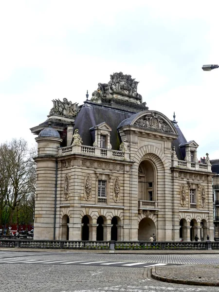 Lille Paryż 2023 Wspaniałe Fasady Budynków Lille Stolicy Flandrii Zabytek — Zdjęcie stockowe