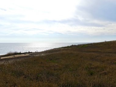 Quiberon, Ağustos 2025: Britanya 'nın Morbihan Körfezi' nde Quiberon yarımadasında yürüyüş