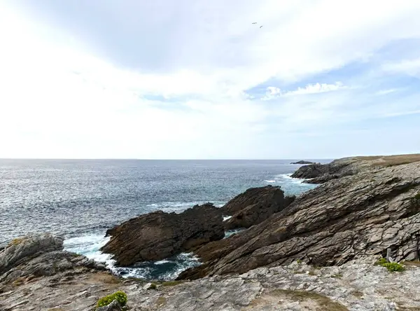 Quiberon, Ağustos 2025: Britanya 'nın Morbihan Körfezi' nde Quiberon yarımadasında yürüyüş