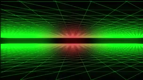 Abstract Red Green Background Rays — Stock video