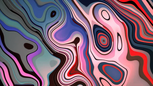 Color gradient background design. Abstract fluid 3d illustration. Holographic gradient liquid on black background