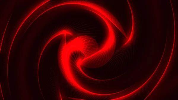 Red twisted wave background. Beautiful wave shaped array of glowing dots. Wave of particles.