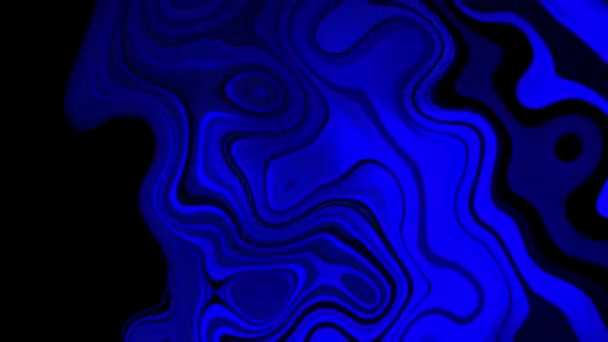 Abstract Colorful Liquid Background Blue Black Color Gradient Background Design — 비디오