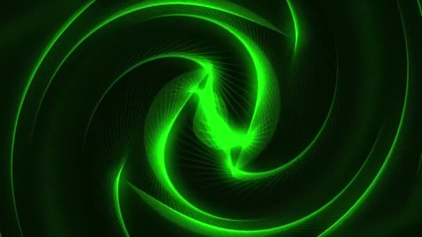 Schöne Wellenförmige Reihe Glühender Punkte Welle Von Teilchen Hintergrund Big — Stockvideo