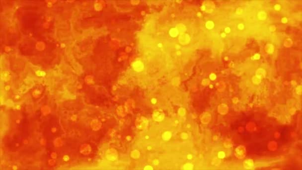 Abstract Golden Flying Particles Background Golden Dust Black Background — Stock video
