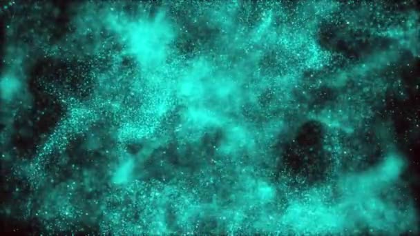 Αστέρι Σκόνη Σωματιδίων Αφηρημένο Φόντο Αποεστιασμένα Φώτα Και Σωματίδια Σκόνης — Αρχείο Βίντεο