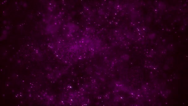 灯光和灰尘微粒 灰尘颗粒 星尘颗粒的抽象背景 — 图库视频影像