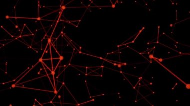 Teknoloji geçmişi. Soyut arkaplan. Çizgiler ve üçgenler. Parlayan pleksus. Noktaları pleksus olarak birleştiren geometrik arkaplan.