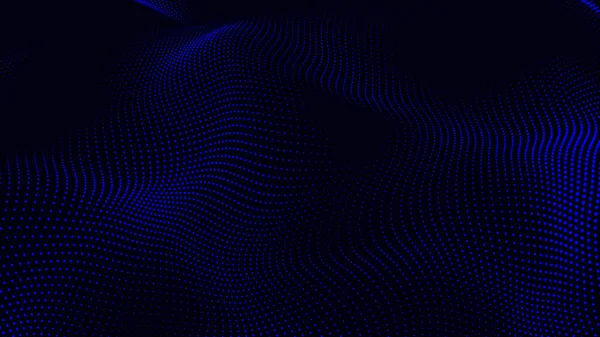 Abstract Animated Particles Background with Trapcode Form. Abstract Trapcode Form digital particle wave and lights background.