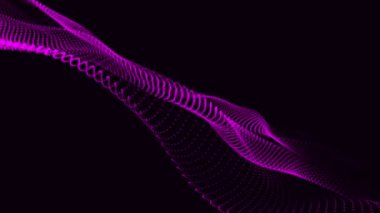 Abstract digital forms background. Trapcode Form Glowing Dots and Lines Background.
