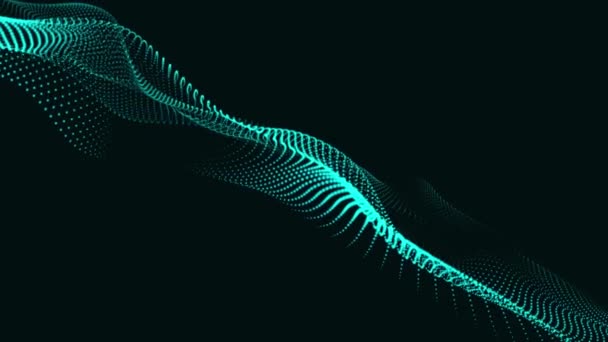 Циклічний Анімований Фон Зроблений Формою Коду Пастки Тло Абстрактних Цифрових — стокове відео