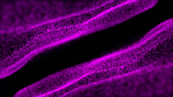 抽象的数字粒子波 Globe Grid 科学和技术摘要 病媒说明 模糊灯光矢量抽象背景 — 图库视频影像