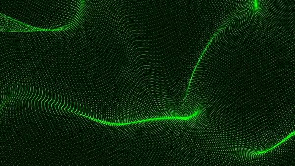 Волновой Поток Молекула Коммуникационный Фон Иллюстрация Технологии Данных Абстрактный Фон — стоковое фото