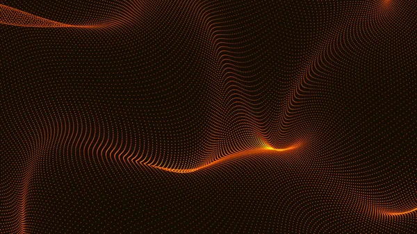 Молекула Комунікація Хвильовий Потік Приклад Технології Даних Абстрактне Тло Лініями — стокове фото