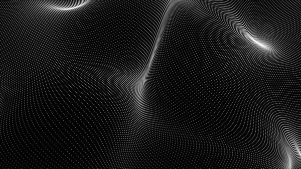 Иллюстрация Полутоновая Текстура Точками Геометрический Абстрактный Фон Связными Линиями Точками — стоковое фото
