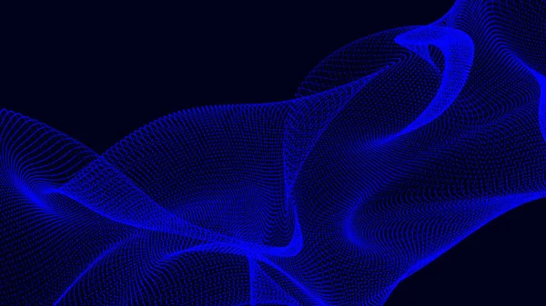 Абстрактная Синяя Динамическая Восковая Линия Пунктирной Текстуры Современный Футуристический Простой — стоковое фото