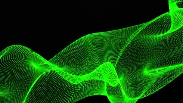 Дизайн Фона Темно Зеленым Рисунком Линии Абстрактное Оформление Векторная Иллюстрация — стоковое видео