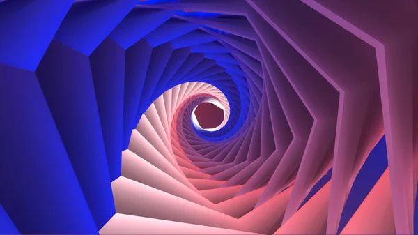 Анотація Світло Швидко Вночі Пробілом Абстрактний Тунель Коридор Променями Світла — стокове фото