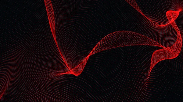 Abstrakter Digitaler Hintergrund Laserstrahlen Und Glühende Linien Wellen Fließen Kommunikations — Stockfoto