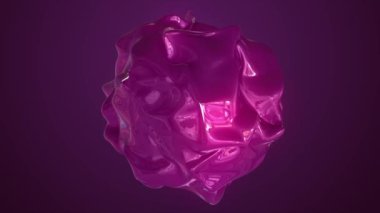Parlayan dünya, açan koyu kırmızı gül, güzel 3D animasyon. Işık daireleri ışık efektiyle parlayan yuvarlak çerçeve.