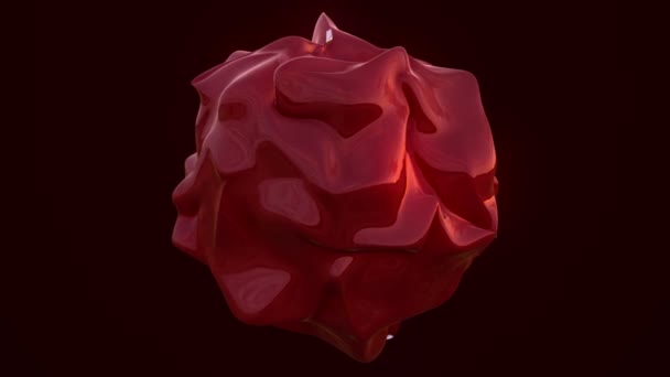Bola Energi Bersinar Fantasi Kaca Bulat Kristal Penyihir Warna Coklat — Stok Video