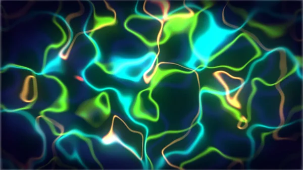 Візуалізація Абстрактний Фон Панорамним Видом Неонове Світло Лазерне Шоу Імпульс — стокове фото