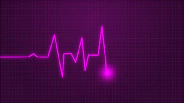 Hartslagpatroon Cardiogram Blauw Elektrocardiogram Hartslagpatroon Icoon — Stockfoto