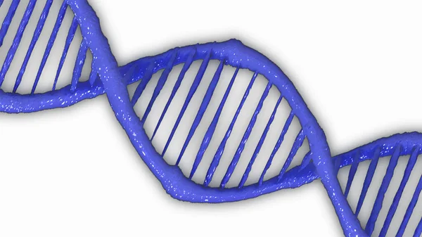Blue Helix Human Dna Structure Chromosome Structure Single Part Gene — Stock Photo, Image
