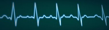 Parlayan mavi neon kalp atışı ikonu mavi şebeke arka planında izole edildi. Kalp atışı, nabız izi, EKG veya Sağlık ve Tıbbi Analiz için EKG kardiyo sembolü. vektör illüstrasyonu