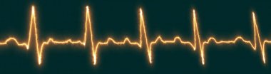 Kırmızı ateş neon kalp atış çizgisi ikonu mavi şebekeye izole edildi. Kalp atışı, nabız izi, EKG veya Sağlık ve Tıbbi Analiz için EKG kardiyo sembolü. vektör illüstrasyonu