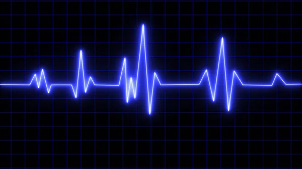 Kalp Atışı Nabız Çizgisi Kalp Atış Hızı Grafikleri Elektrokardiyogram Vektör — Stok fotoğraf