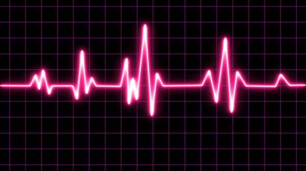 Grafika Tętna Elektrokardiogram Ilustracja Wektora Serce Bije Kardiogram Ikona Wektor — Zdjęcie stockowe