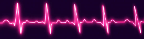 Glowing purple neon heartbeat line icon isolated on blue grid background. Heartbeat line, Pulse trace, ECG or EKG Cardio graph symbol for Healthy and Medical Analysis. vector illustration