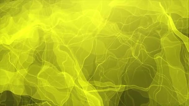 Искаженная Фоновая Графика Абстрактным Дизайном Волны Пастельным Фиолетовым Стальным Желтым — стоковое видео