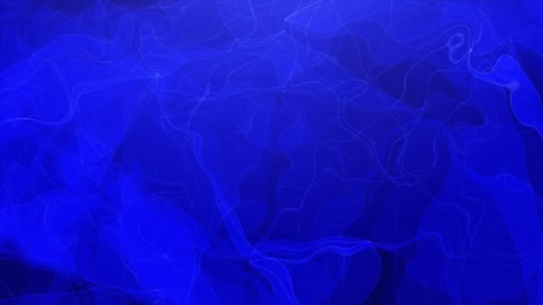 Blue Colored Abstract Distorted Pattern Background Rendering Abstract Fractal Light — Stock Video