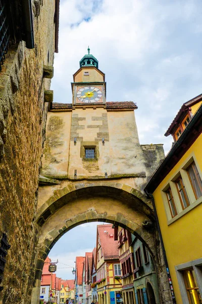 Rothenburg Der Taubero Casco Antiguo Calles Arquitecturas —  Fotos de Stock