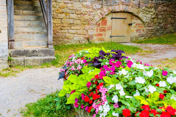 stock image Rothenburg ob der Taubero old town streets and architecutre