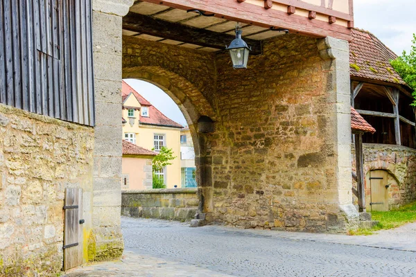 Rothenburg Der Taubero Gamla Stan Gator Och Arkitektur — Stockfoto