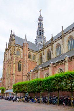 De Grote Kerk veya St. Bavokerk, Grote Markt, Haarlem, Kuzey Hollanda, Hollanda 'daki Protestan bir kilise.