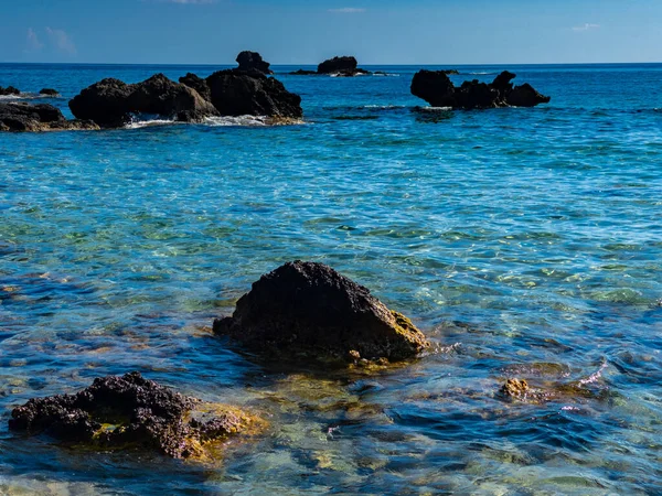Schöne Meereslandschaft Blick Auf Die Küste Mit Felsen Und Stränden — Stockfoto