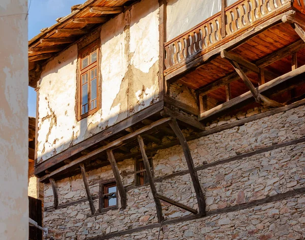 Cobblestone Gator Med Gamla Hus Den Historiska Staden Koprivshtitsa Bulgarien — Stockfoto