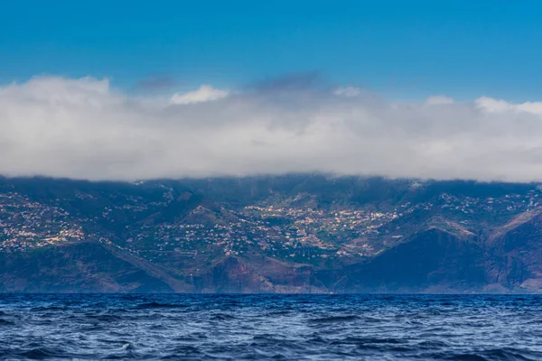 Gyönyörű Hegyvidéki Táj Óceán Partján Madeira Sziget Portugália — Stock Fotó