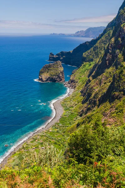 Hermoso Paisaje Montaña Costa Oceánica Isla Madeira Portugal — Foto de Stock