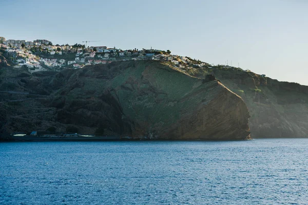 Чудовий Гірський Краєвид Океанське Узбережжя Острова Мадейра Португалія — стокове фото