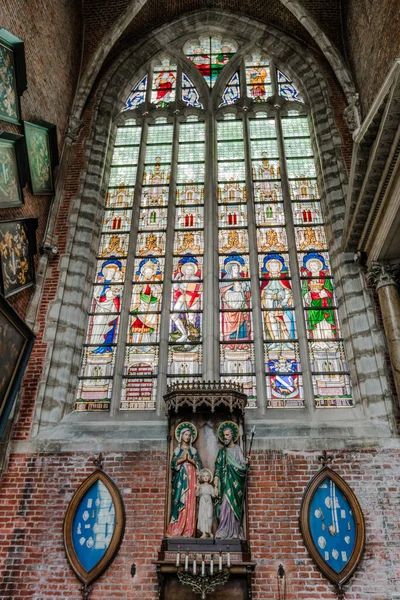 Sankt Bavos Katedral Sint Baafskathedraal Och Sint Baafsplein Gent — Stockfoto