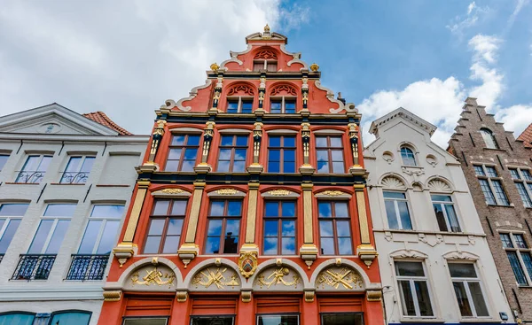 Bruggy Vodní Město Belgii Historickými Domy Slavným Kanálem — Stock fotografie